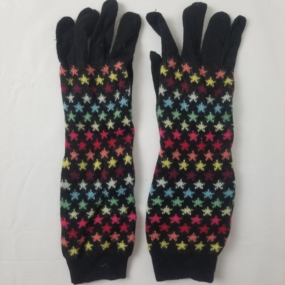 Gap Rainbow Star print Long cold weather gloves - Picture 1 of 4